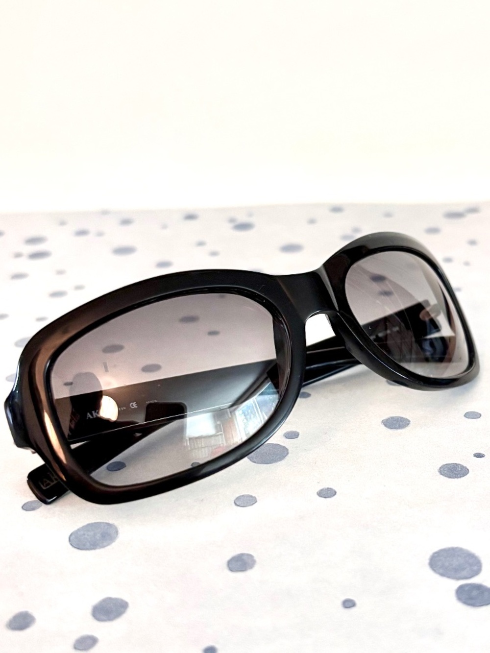 ANNE KLEIN BLACK FRAMES SUNGLASSES AK5133 101/74 55-18